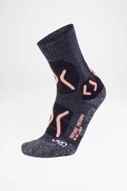 UYN Trekking Nature Merino Damen (Anthracite/Coral) Outlet
