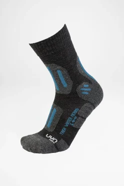 UYN Trekking Winter Merino Herren (Anthracite Melang/ Petrol Blue) Sale